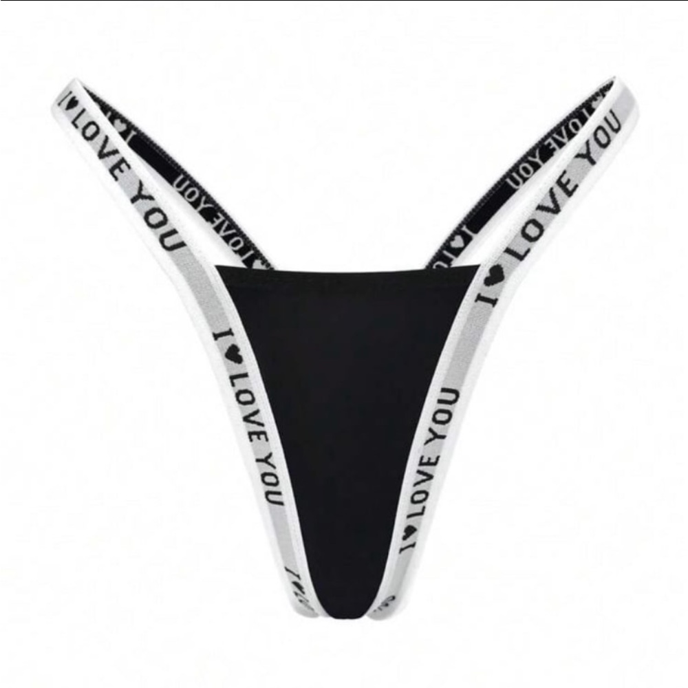 Black 'I Love You' Women's Panties
